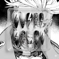 Gachiakuta Press On Nails | Black & White Manga Art, Stiletto Shape