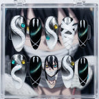 Demon Slayer Obanai Snake Nails | Stiletto Anime Serpent Cosplay Press On