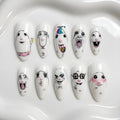 Hand-Painted Reaction Art Press On Nails | Meme Faces, Internet Culture Designs